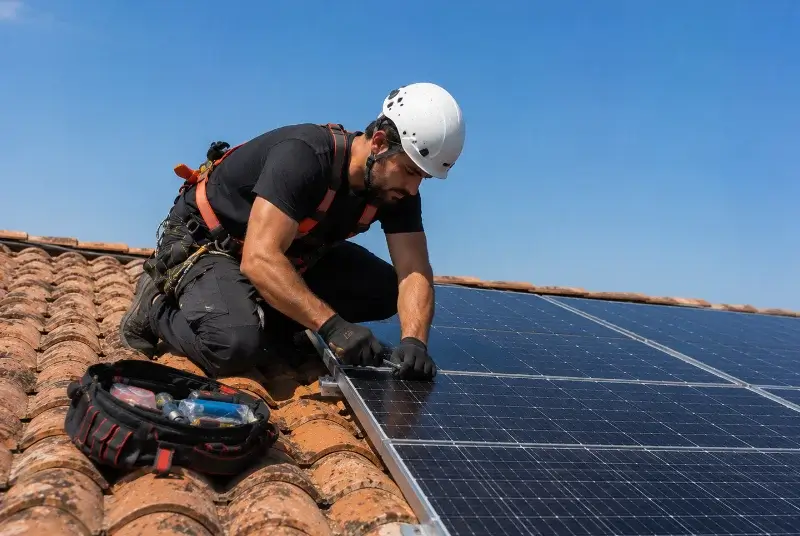 Maintenance et monitoring de panneaux solaires à Pujaut