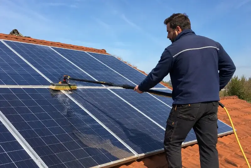 Nettoyage et entretien de panneaux solaires à Pujaut